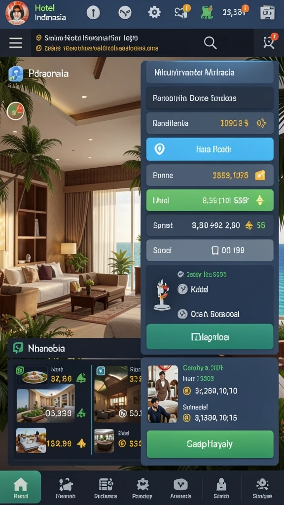 Tampilan antarmuka A777GAME yang intuitif.