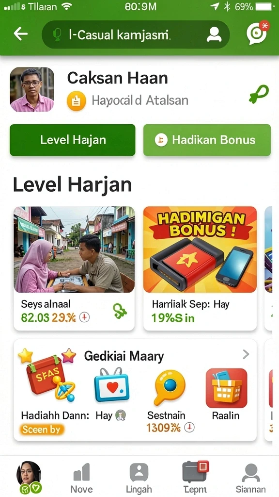 Ragam level yang menantang dan seru.