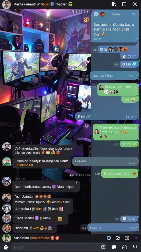 Karakter-karakter unik siap untuk bertarung di arena.