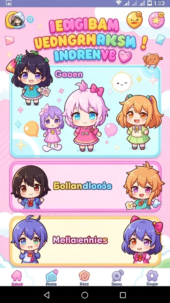 Screenshot menunjukkan level yang penuh warna dan tantangan menarik.