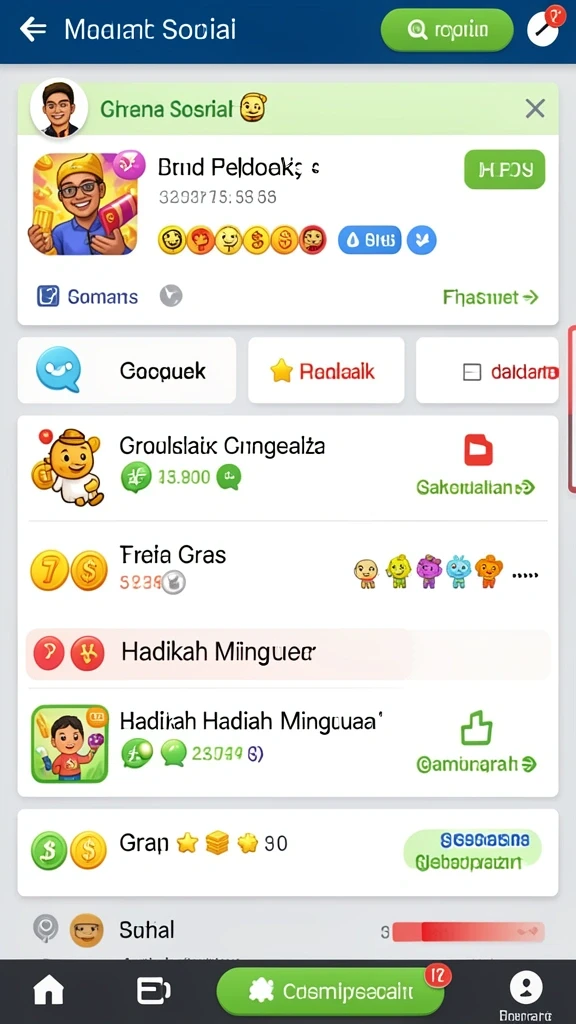 Tampilan antarmuka yang sederhana dan menarik.
