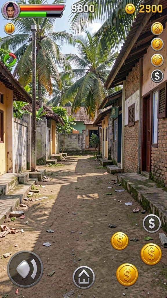Tampilan antarmuka permainan yang menawan.