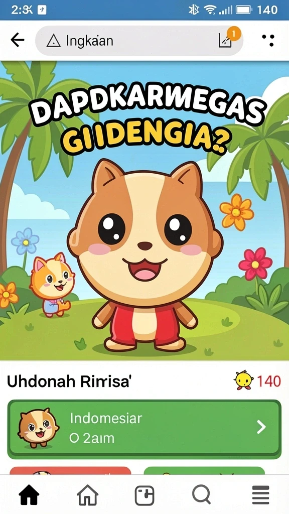 Tampilan awal H89 dengan menu yang mudah dinavigasi.