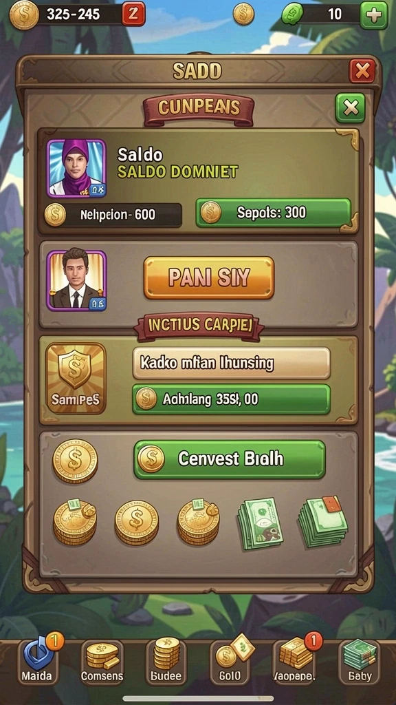 Karakter unik siap untuk berpetualang.