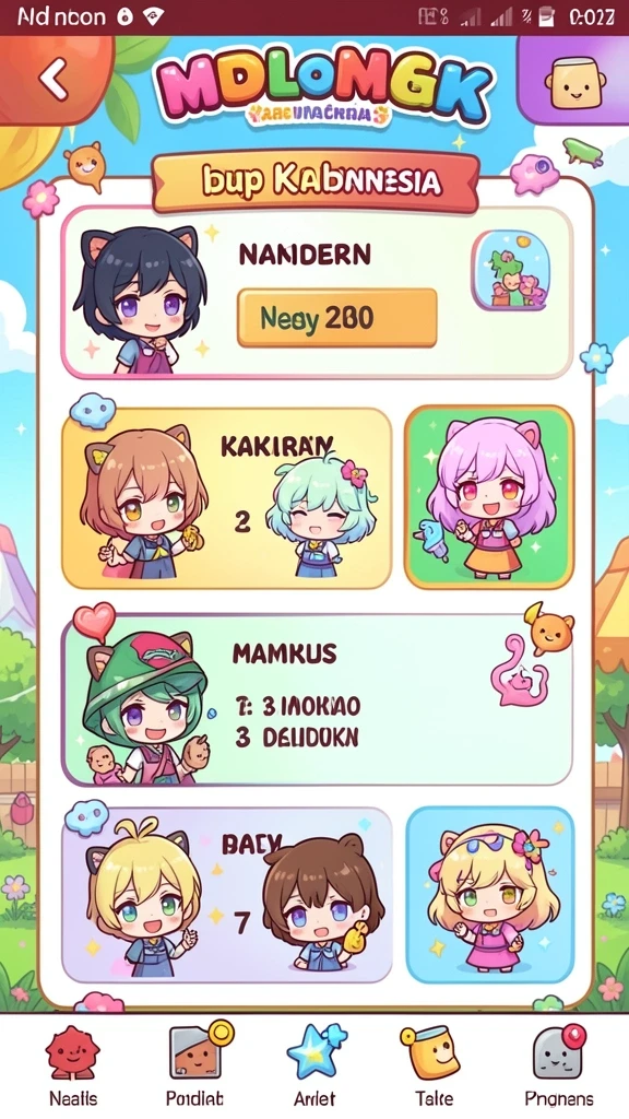 Leaderboard untuk melihat peringkat teman-teman.