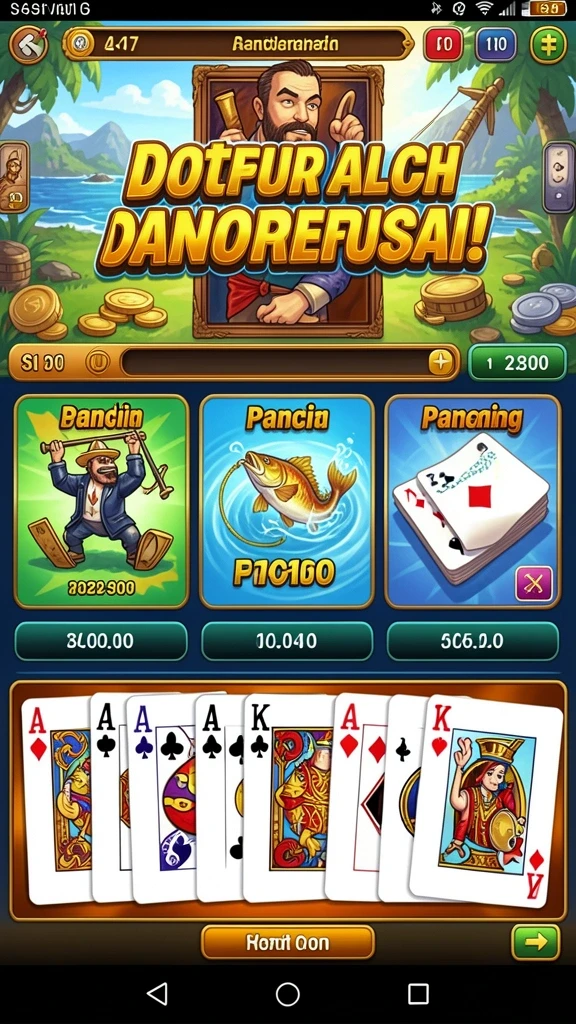 Tampilan menu utama yang menarik dan mudah dinavigasi.