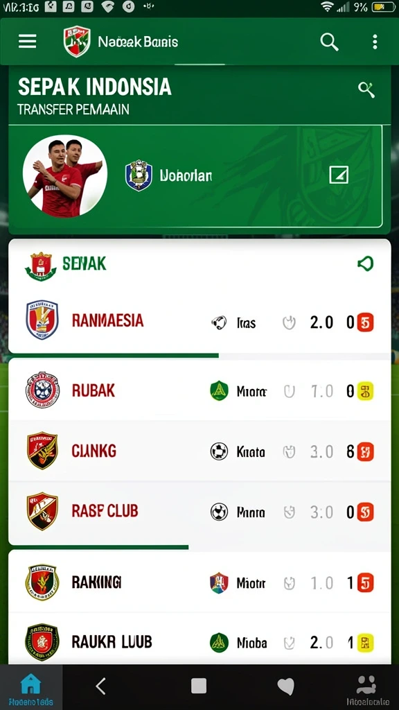 Tampilan awal yang menarik dan mudah dinavigasi.