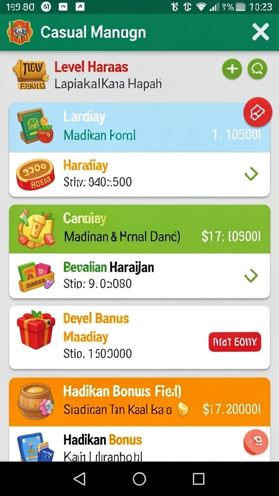 Momen permainan yang seru dengan teman-teman.