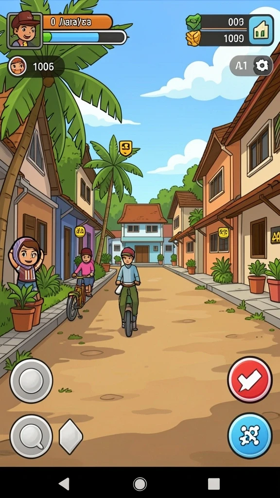 Gameplay yang seru dengan berbagai mode pilihan.