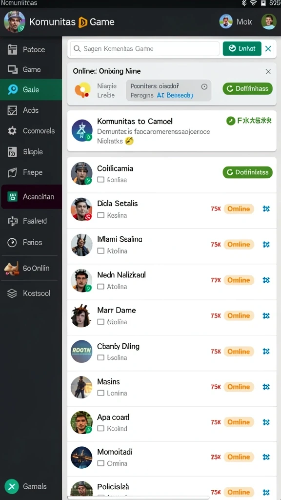 Tampilan antarmuka yang user-friendly dan intuitif.