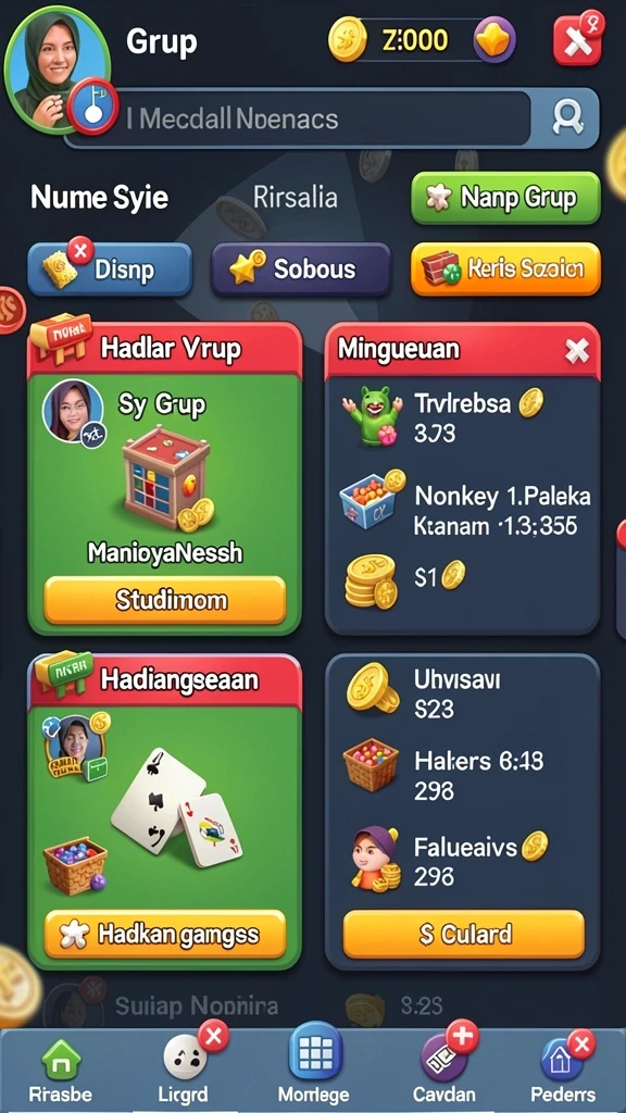 Grafis yang menawan dan penuh warna.