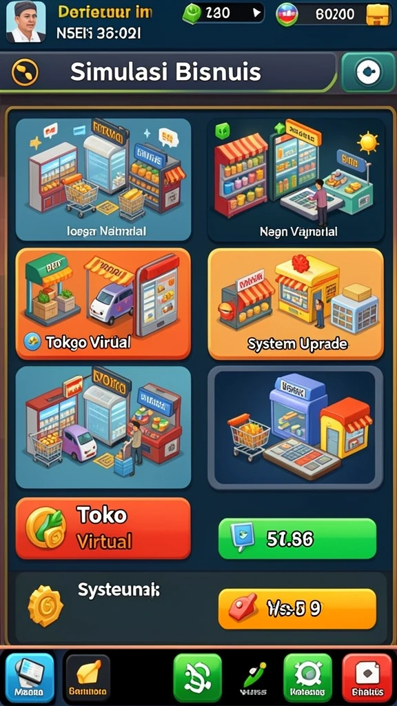 Screenshot fitur bonus dan promosi yang menarik.