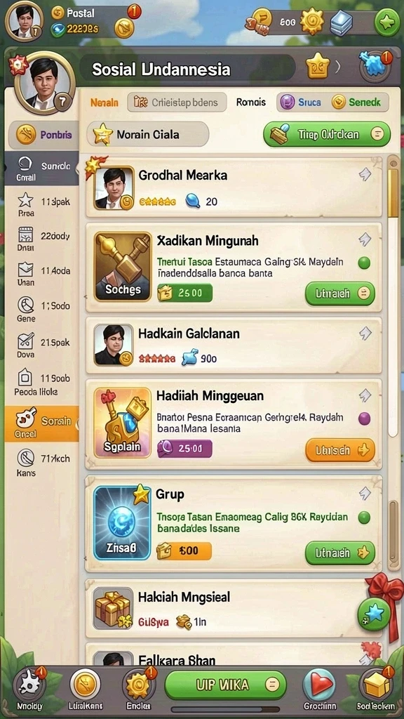 Fitur multiplayer yang memungkinkan bermain bersama teman.