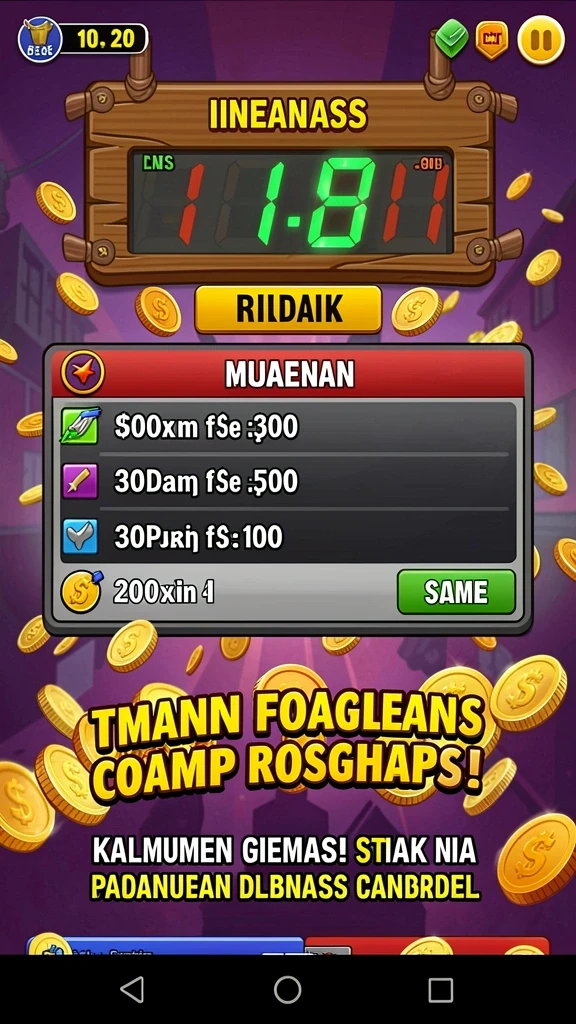Screenshot menampilkan tampilan slot klasik dengan simbol menarik.