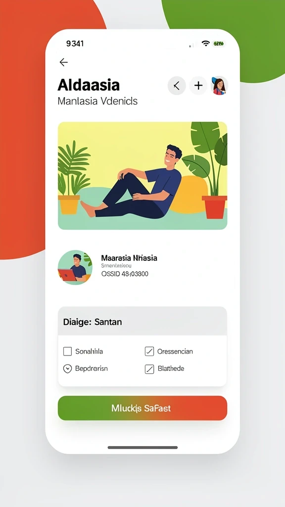 Tampilan karakter yang menarik dan dinamis.