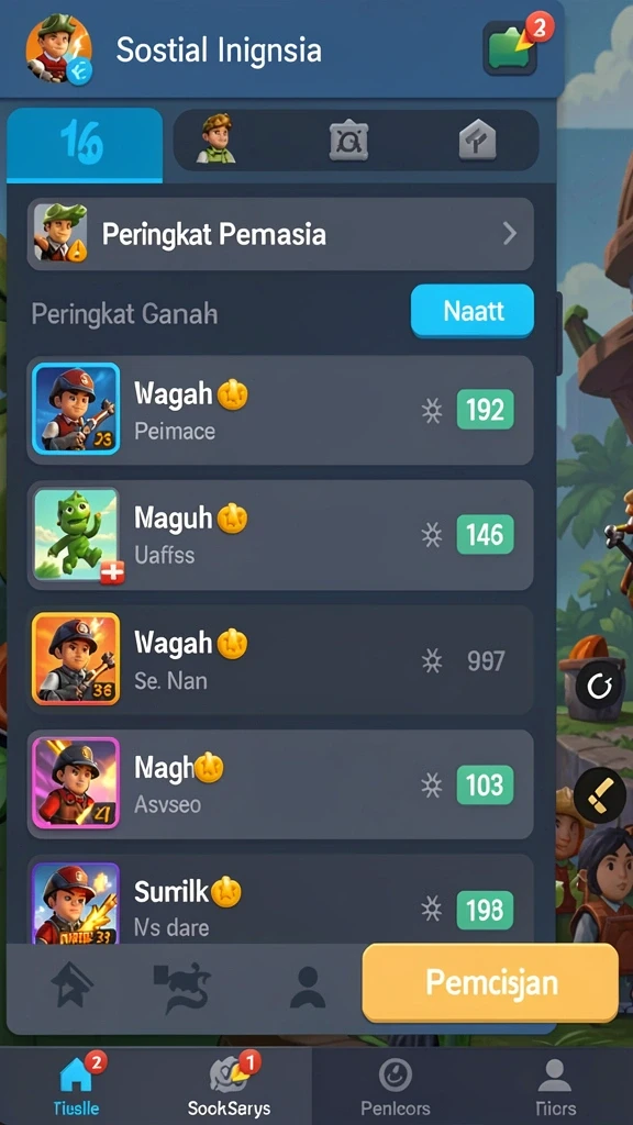 Beragam pilihan permainan dari kartu hingga slot.