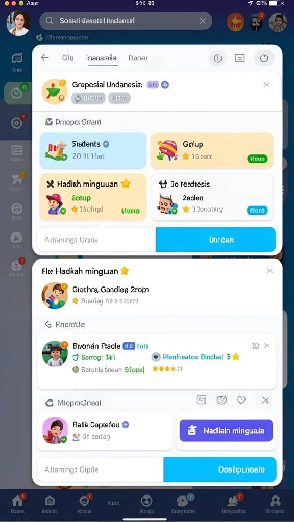 Tampilan antarmuka yang menarik dan user-friendly.