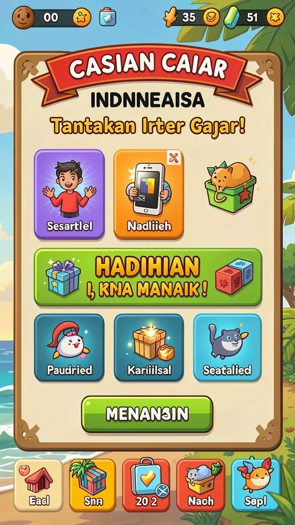Banyak pilihan permainan kasino yang tersedia.